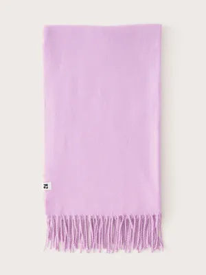 The Wool Blend Long Scarf in Lilac