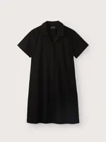 The Flex Camp Collar Dress Black