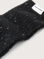 The Chunky Donegal Winter Socks in Black