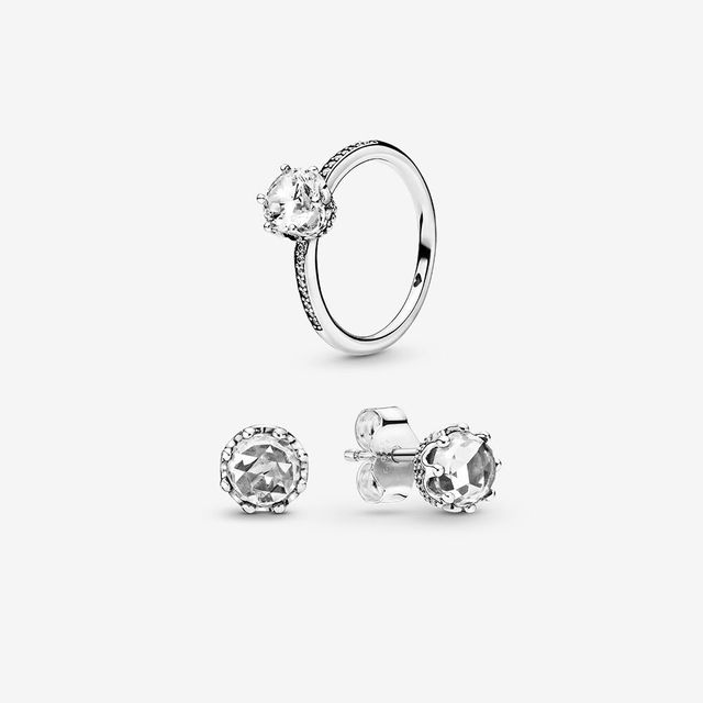 pandora matching ring and earrings