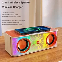 SoundLogic XT: Bluetooth Speaker with LED Lights and Wireless Charger