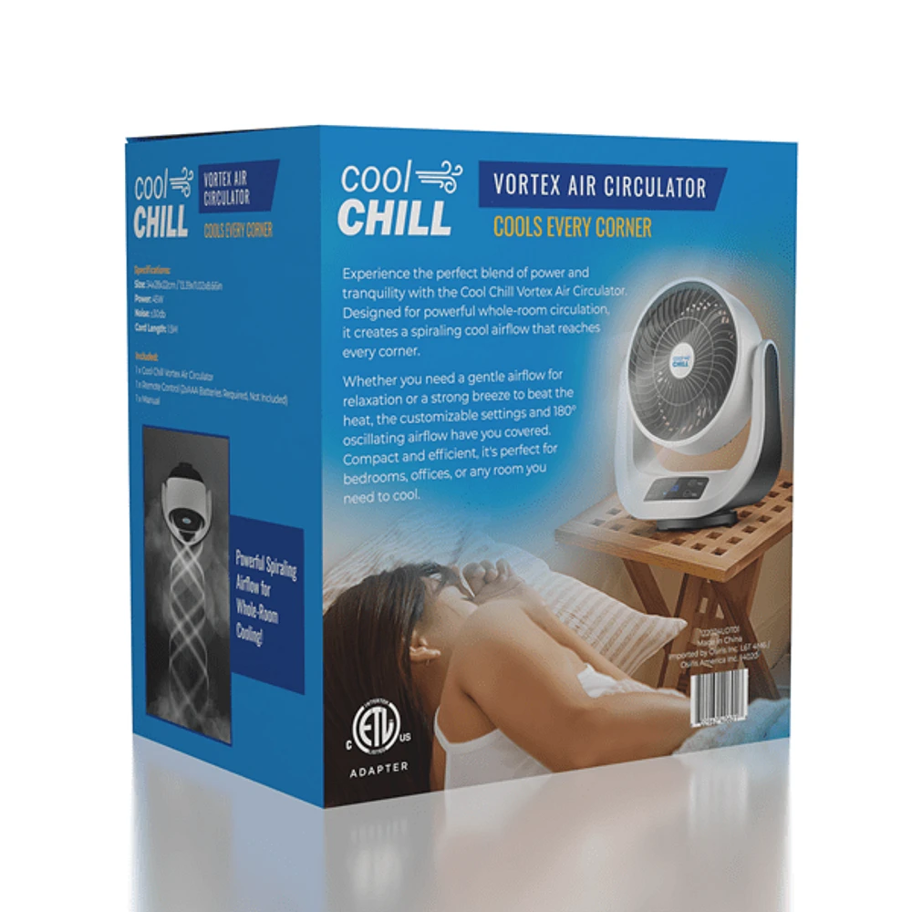 Cool Chill Vortex Air Circulation Fan