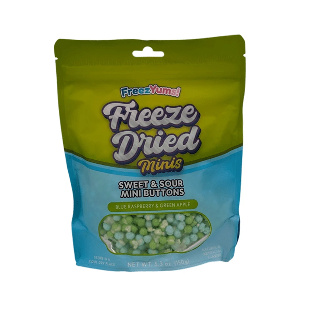 FreezYums! Freeze Dried Sweet & Sour Mini Button Candy (150g)