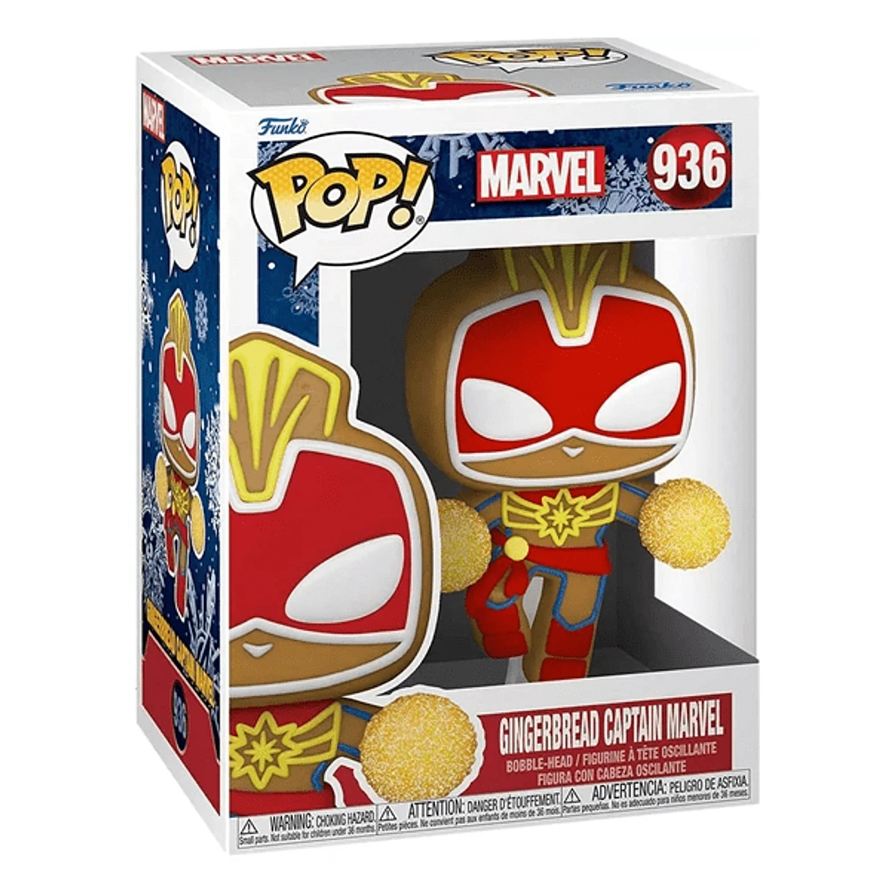 Funko Pop! Marvel: Holiday - Captain Marvel Gingerbread