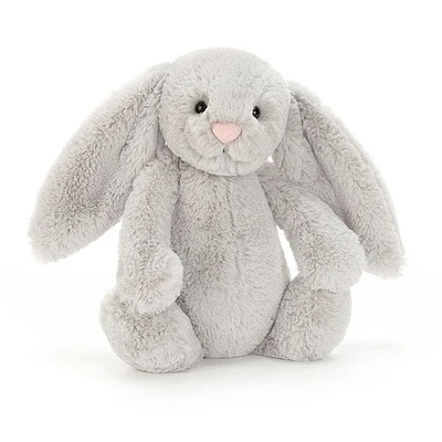 Jellycat: Bashful Silver Bunny Stuffed Animal - Medium