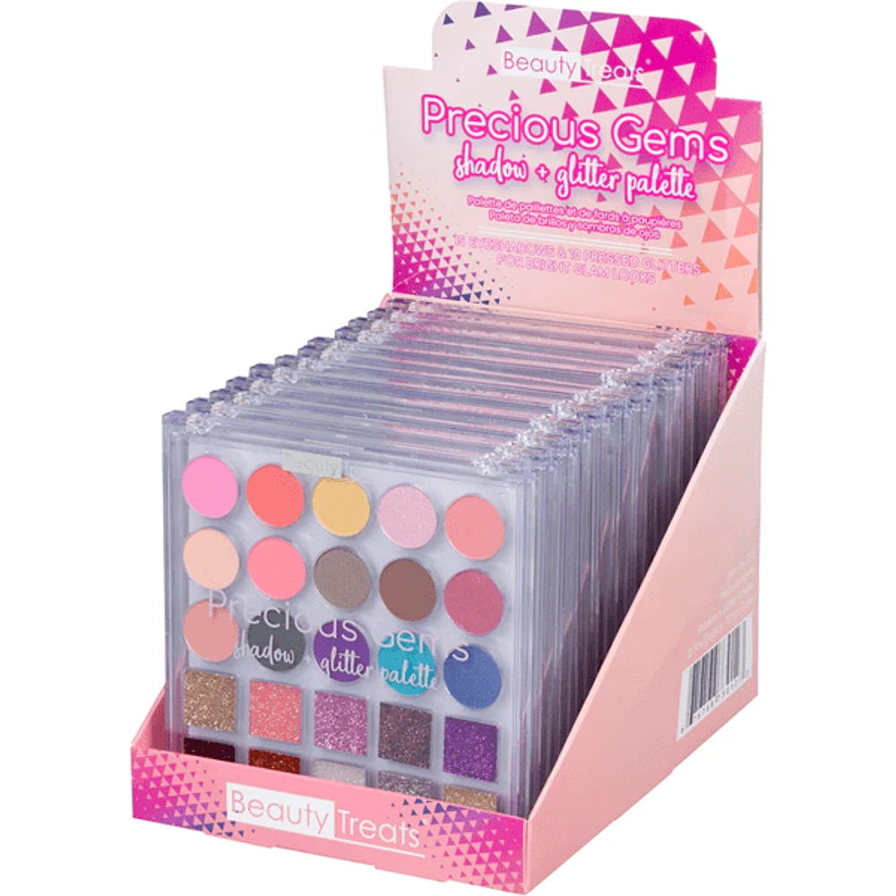 Beauty Treats® Precious Gems - Shadow & Glitter Palette (Ships Asst.)