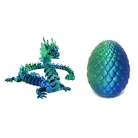 3D Printed Dragon Scale Egg Fidget Toy with Included (Multiple Colors)