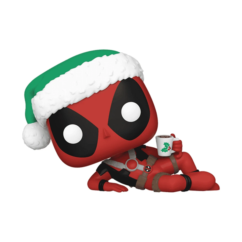 Funko Pop! Marvel: Holiday - Deadpool with Hot Cocoa Figure