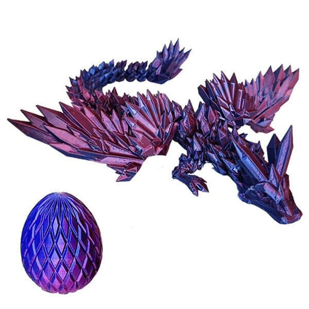 3D Printed Dragon Scale Egg Fidget Toy with Included (Multiple Colors)