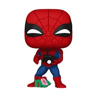 Funko Pop! Marvel: Holiday - Spider-Man with Open Gift Figure