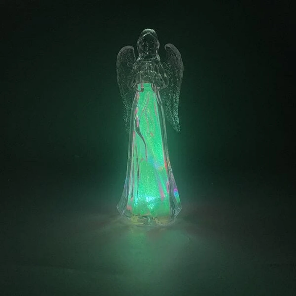 Festive Nights: LED Glitter Candle & Angel