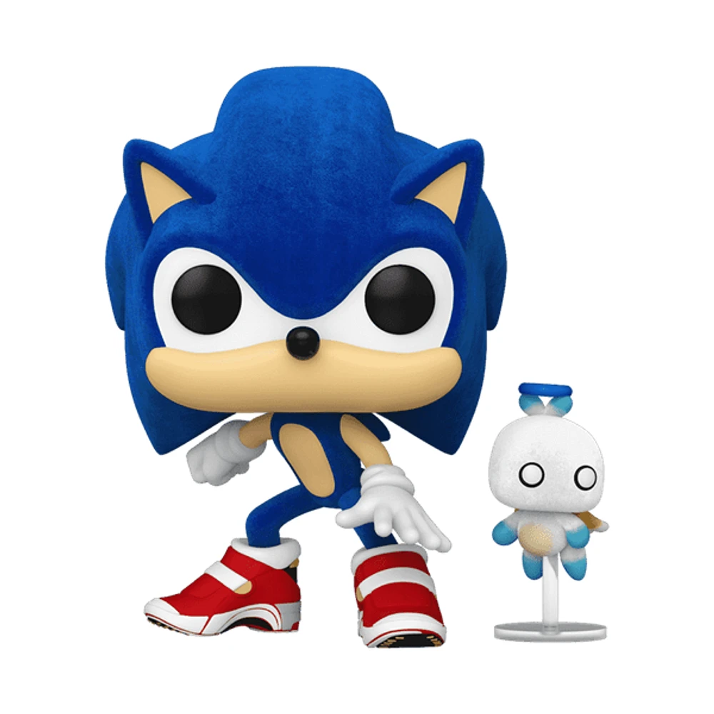 Funko Pop! Games: Sonic - Sonic with Hero Chao Flocked Figure