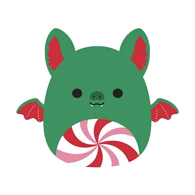 Squishmallows Plush Toys 7.5" Holiday Squad 2024 Green Peppermint Bat