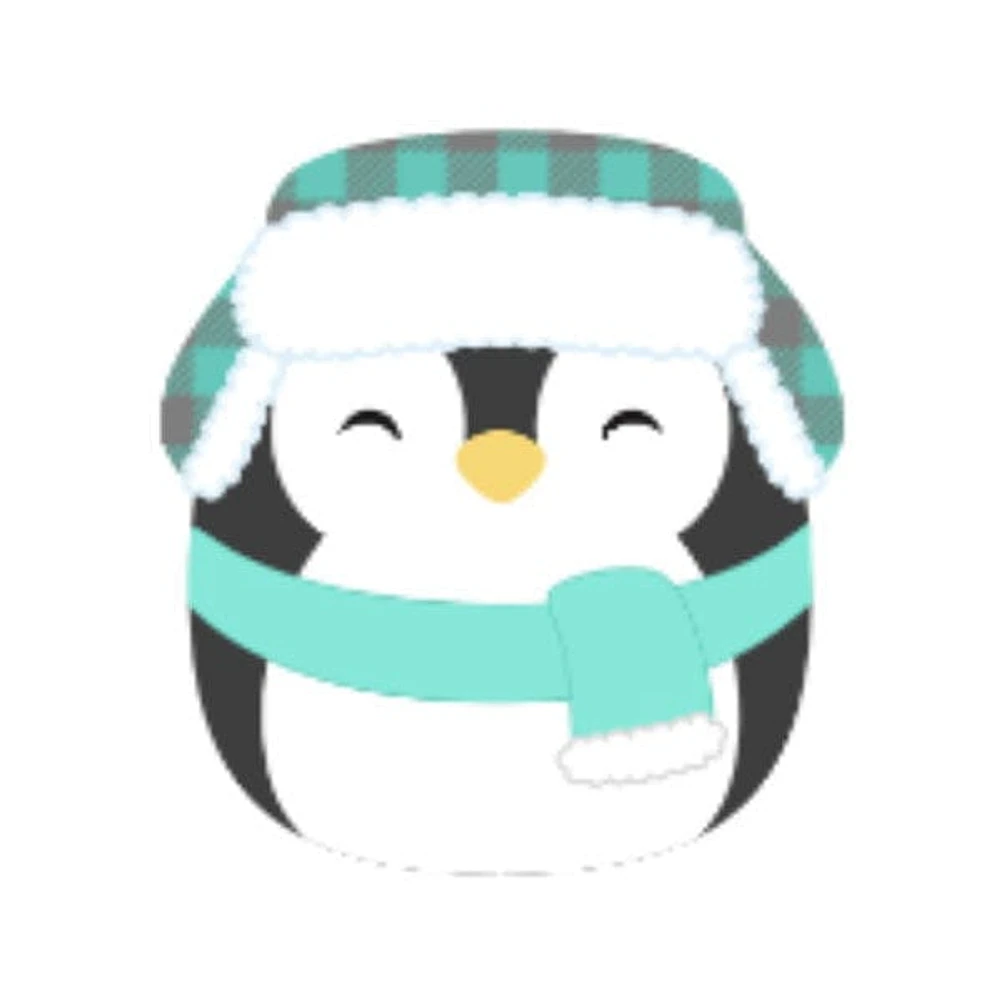 Squishmallows Plush Toys 7.5" Holiday Squad 2024 Luna The Penguin in Hat & Scarf