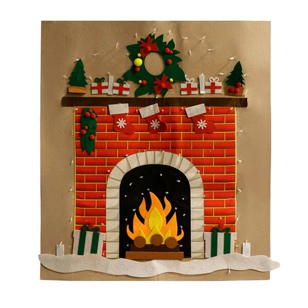 FunkyMantel - Felt Wall XMas Mantel 75" (190cm)