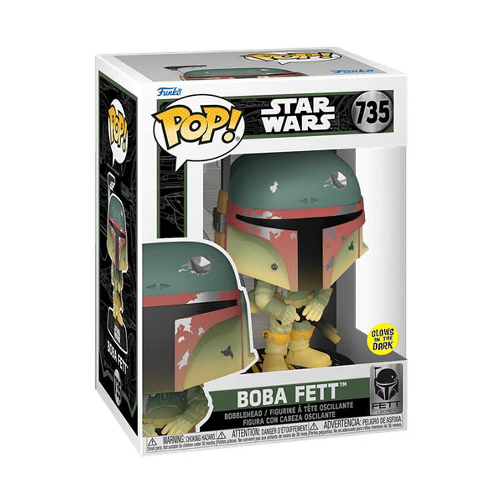 Funko Pop! Star Wars: Boba Fett with Rifle (Glow) Figure