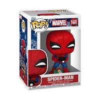 Funko Pop! Marvel: Holiday - Spider-Man with Open Gift Figure