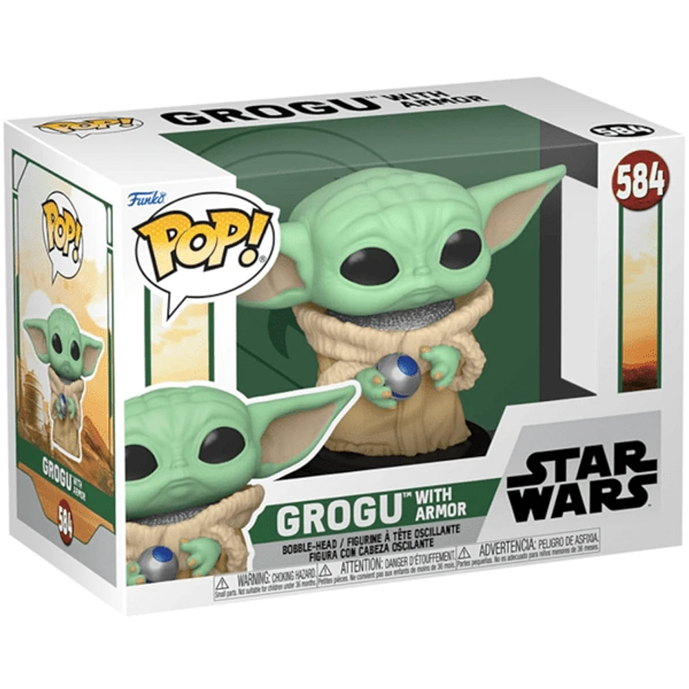 Funko Pop! Star Wars: Grogu with Armor - The Book of Boba Fett