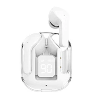 TWS - Wireless Earbuds With Digital Display and Transparent Case