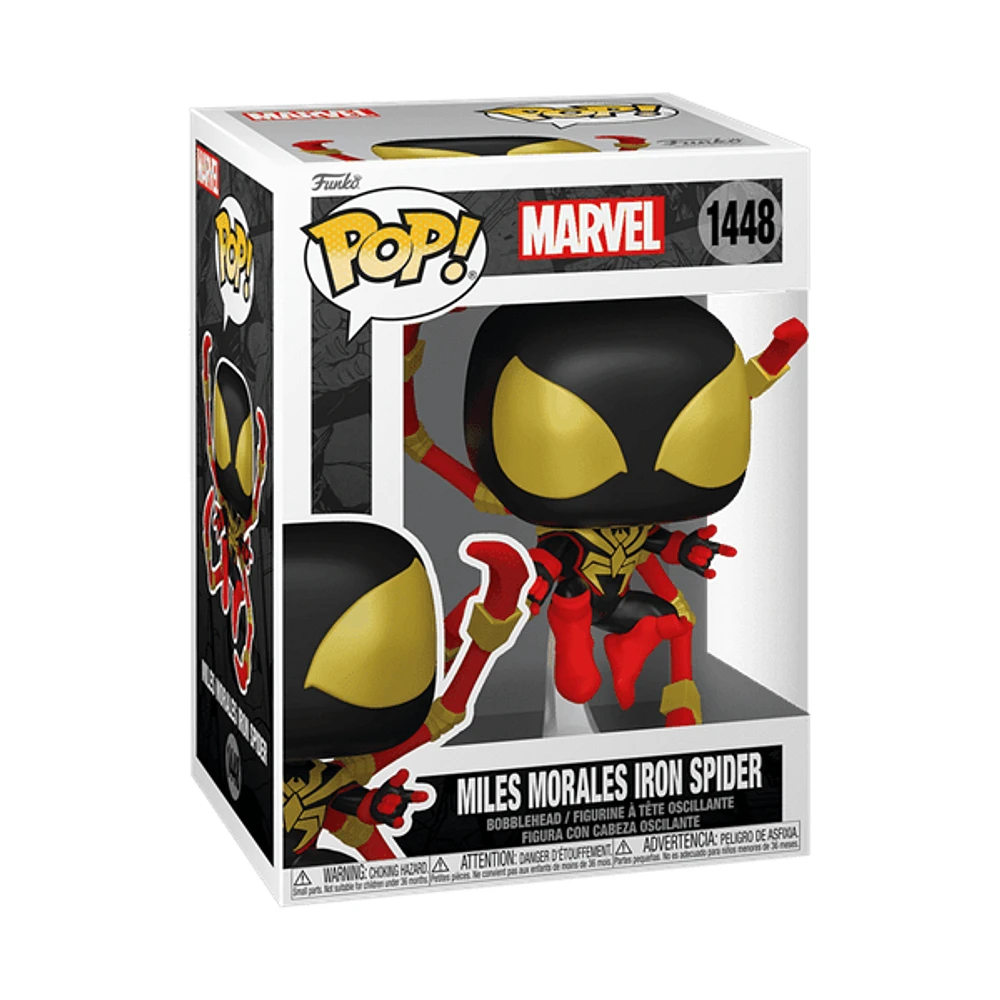 Funko Pop! Marvel: Spider-Man - Miles Morales Iron Spider with Chase (Styles May Vary)