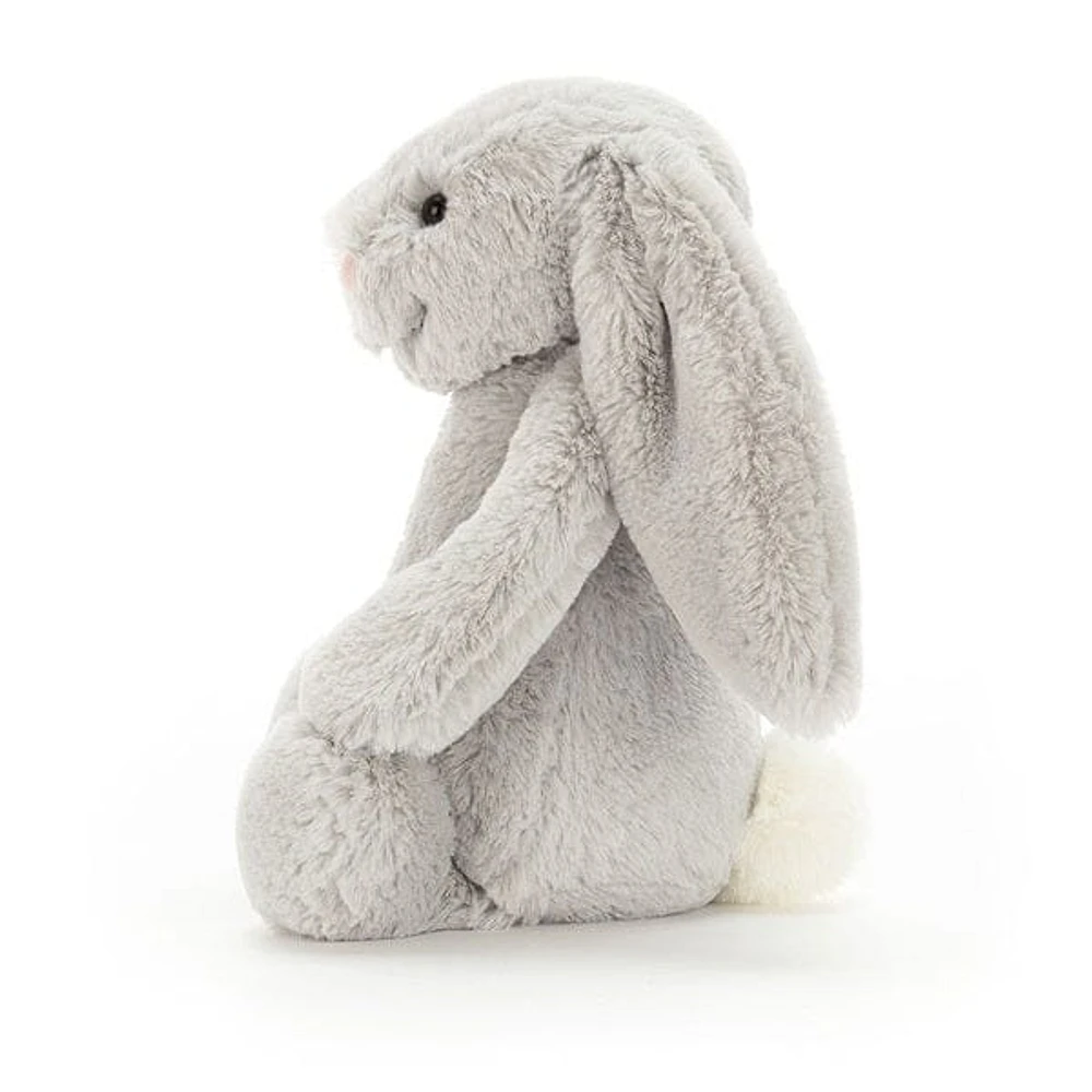 Jellycat: Bashful Silver Bunny Stuffed Animal - Medium