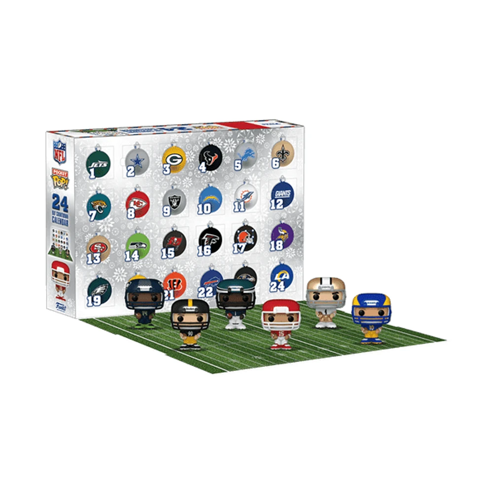 Funko Pocket POP! NFL: 24-Day Advent Calendar (2024) Figures