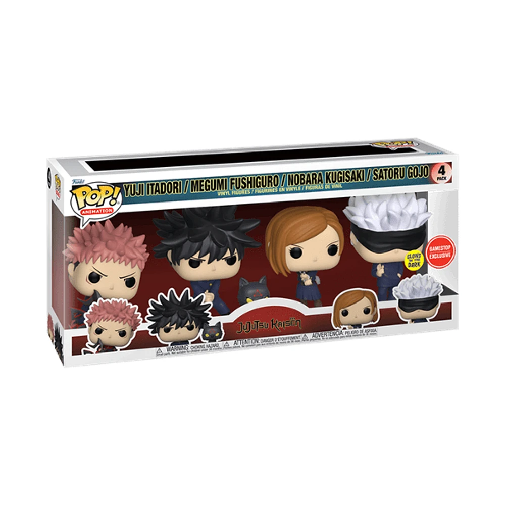 Funko Pop! Jujutsu Kaisen 4-Pack for Kids and Anime Fan's