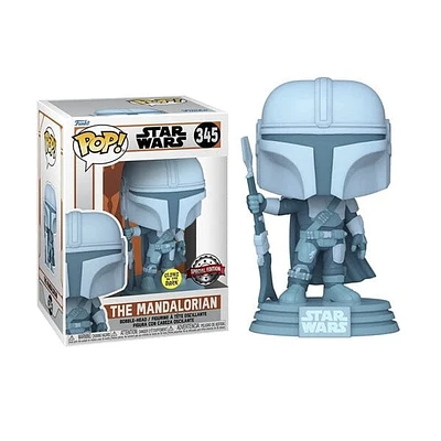 Funko Pop! Star Wars: The Mandalorian Hologram Glow Figure