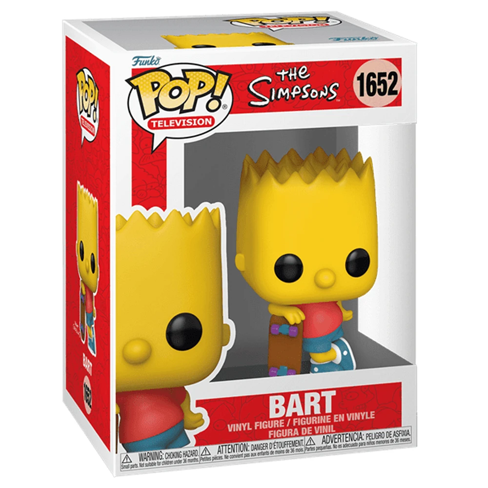 Funko Pop! TV: The Simpsons Bart with Skateboard Figure