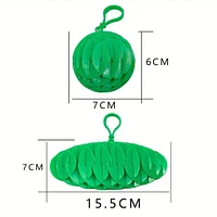 Flex Worm Glow-In-The-Dark Green 2.5" Fidget Toy Keyring (1pc)