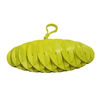 Flex Worm Glow-In-The-Dark Green 2.5" Fidget Toy Keyring (1pc)