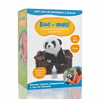 Bud-imals! Life-Like Baby Animal Plushies (Includes Bottle) | Panda Bear