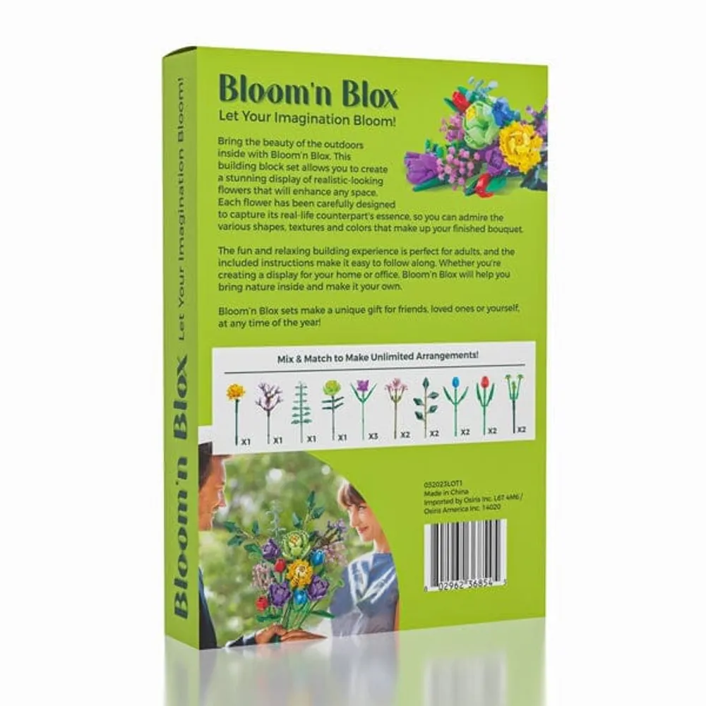 Bloomin' Blox DIY Botanical Building Block Sets: Floral Bouquet (999pc)