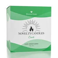 Hidden Gems Succulent Cactus Novelty Candle (1 Ring Inside)