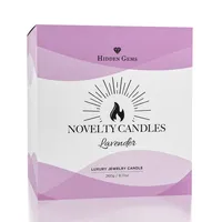 Hidden Gems Lavender Drink Novelty Candle (1 Ring Inside)