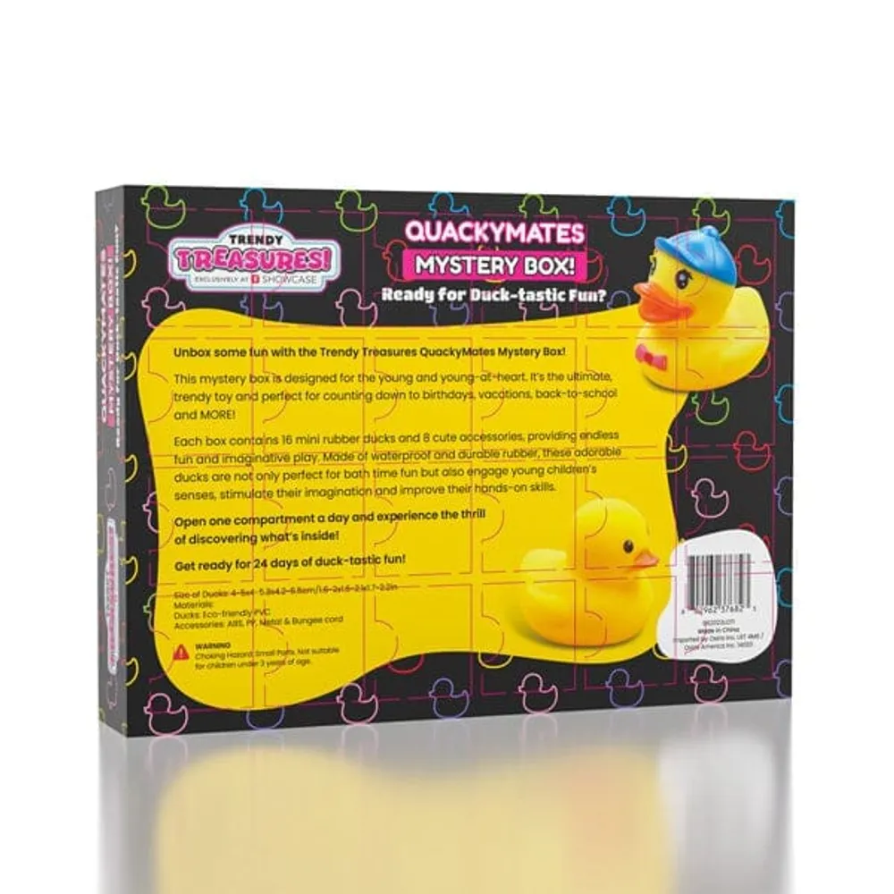 Trendy Treasures QuackyMates Advent Calendar Mystery Box | 24pc Surprise Rubber Duck Toys