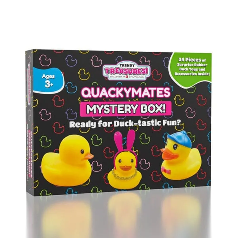 Showcase Trendy Treasures QuackyMates Advent Calendar Mystery Box, 24pc  Surprise Rubber Duck Toys