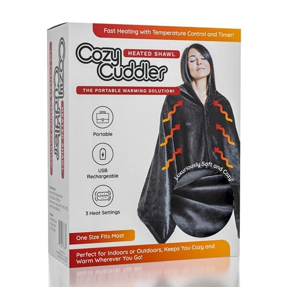 The Heated Cozy Cuddler Shawl | Includes Power Bank