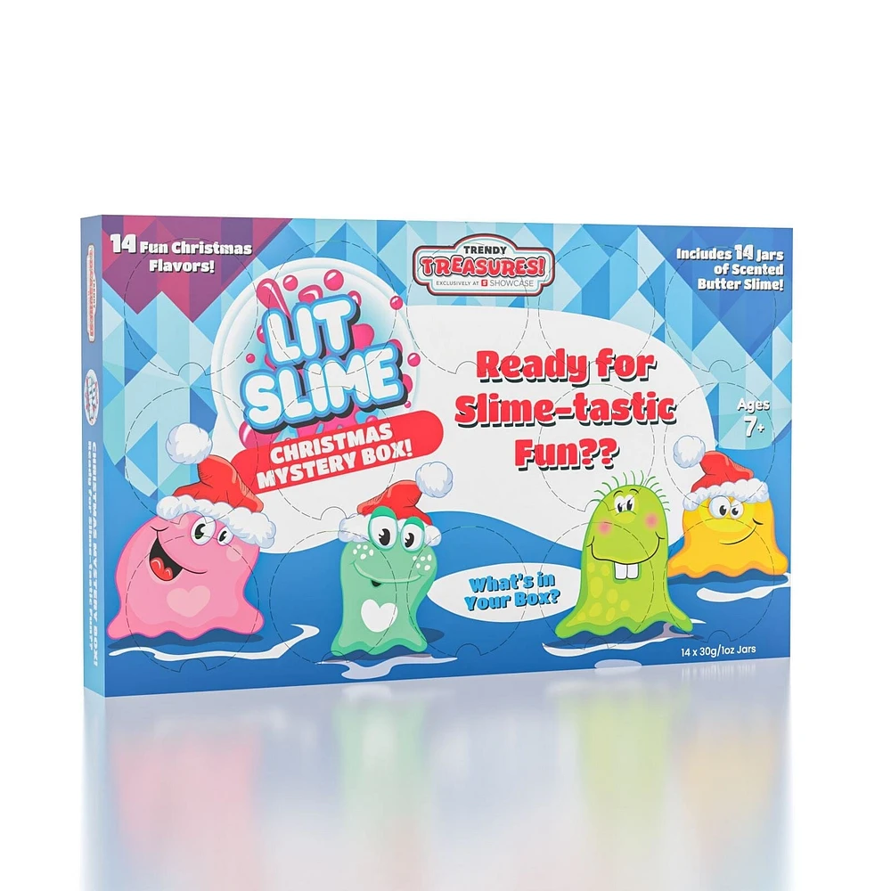 LIT Slime Novelty Fidget Putty Holiday Advent Calendar (14 Different Butter Slimes!)