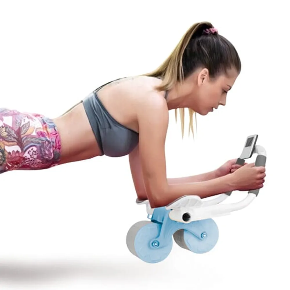 Quantum AbMazer: Ab Roller Wheel with Built-in Phone Holder for Fitness Goals