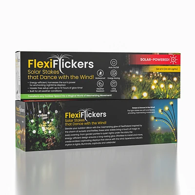 Flexi Flickers : Wind Dance Solar Light - 4pack