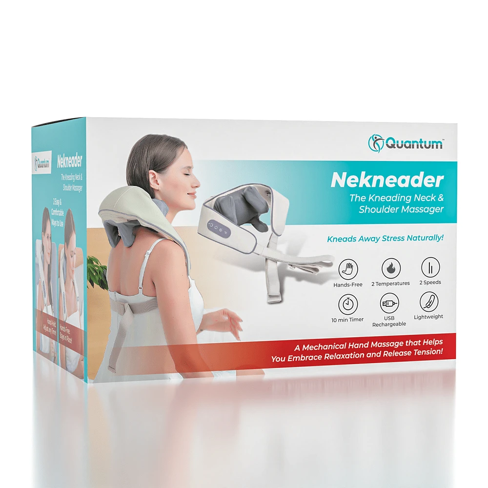 Quantum Nekneader Human Hands Mini Kneading Neck & Shoulder Massager