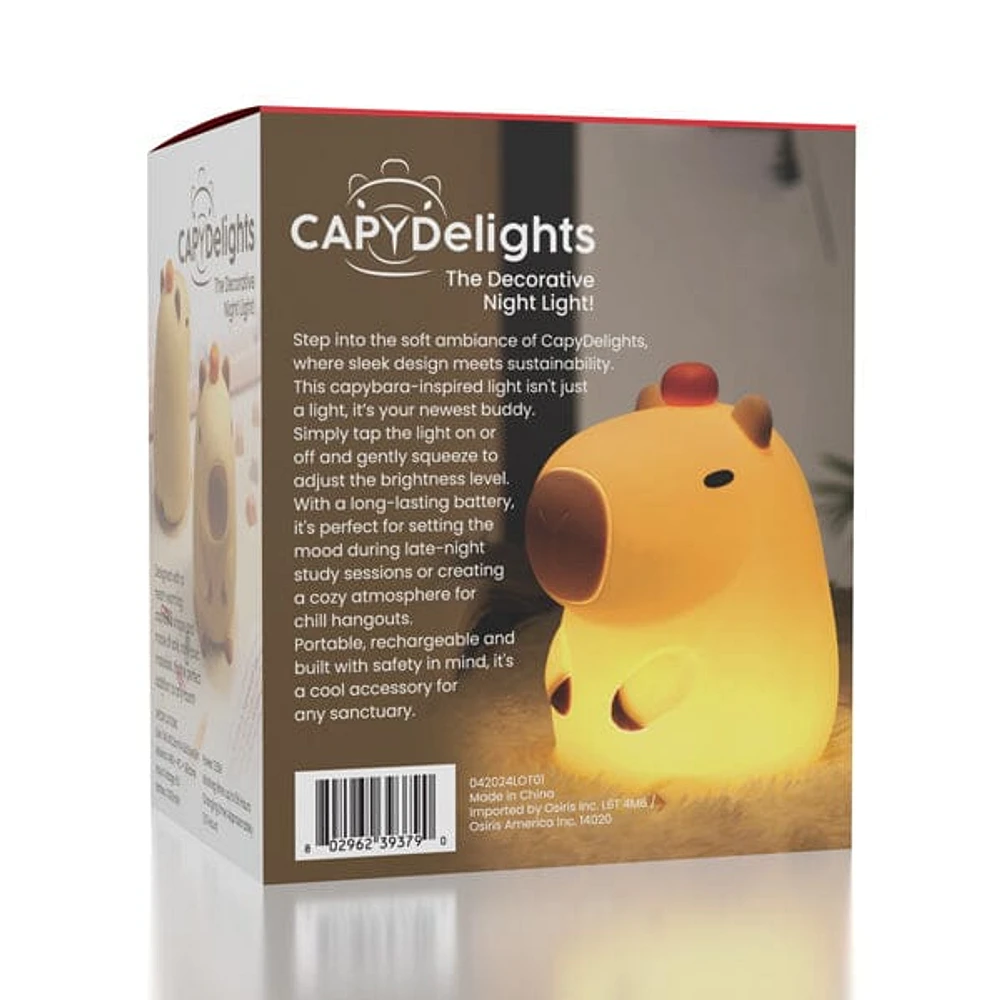 CapyDelights: The Adorable Decorative Capybara Night Light