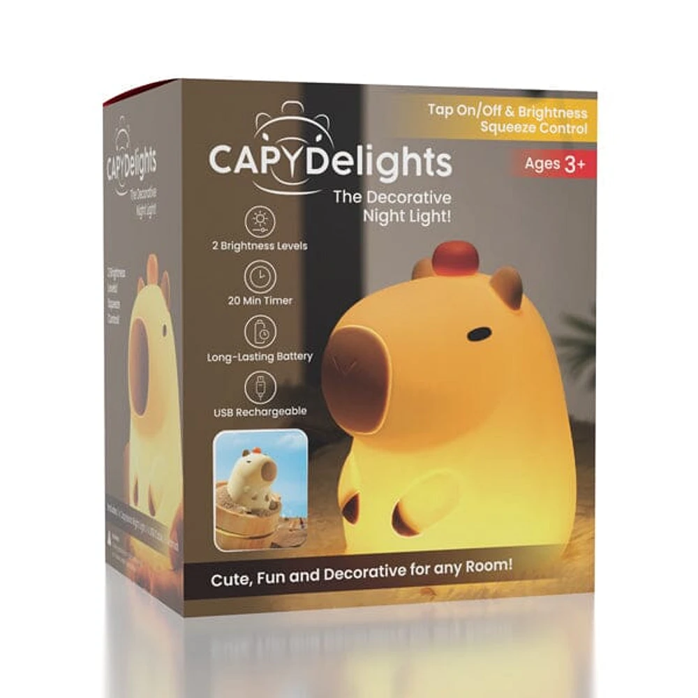 CapyDelights: The Adorable Decorative Capybara Night Light