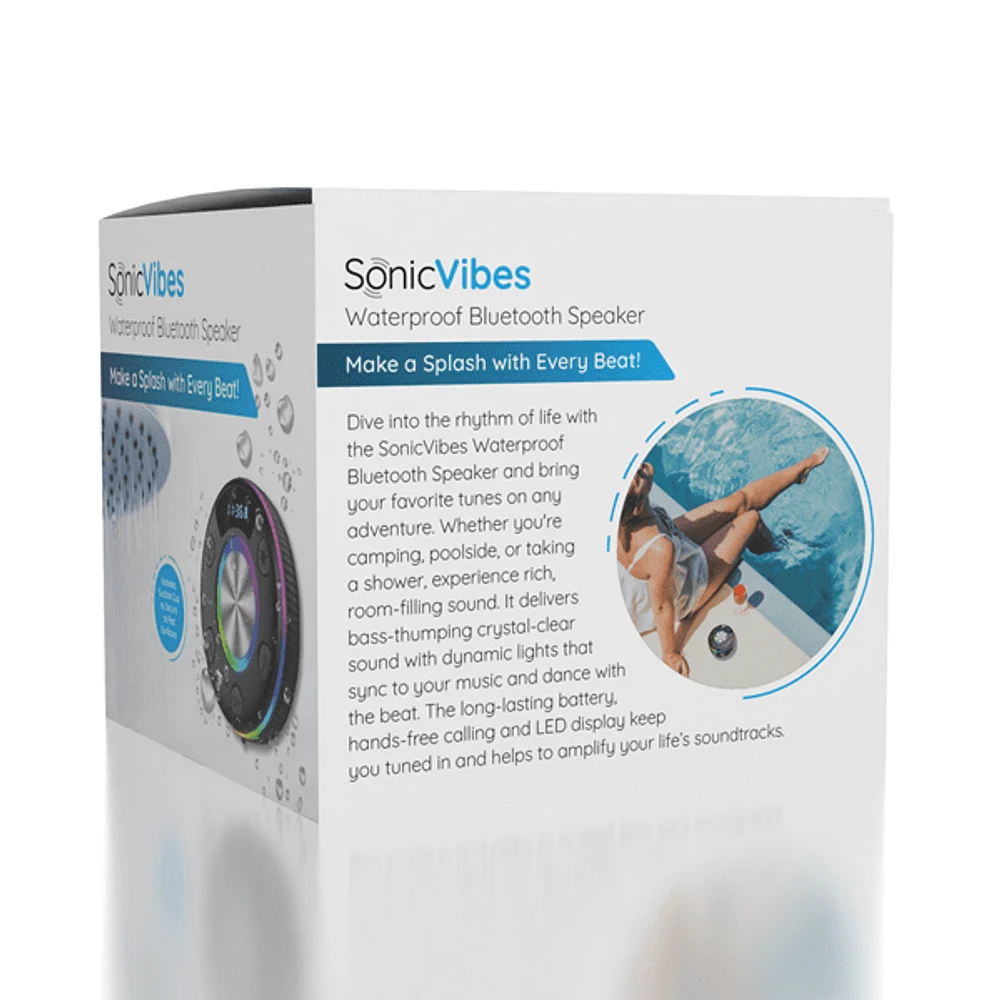 SonicVibes: Waterproof Bluetooth Speaker