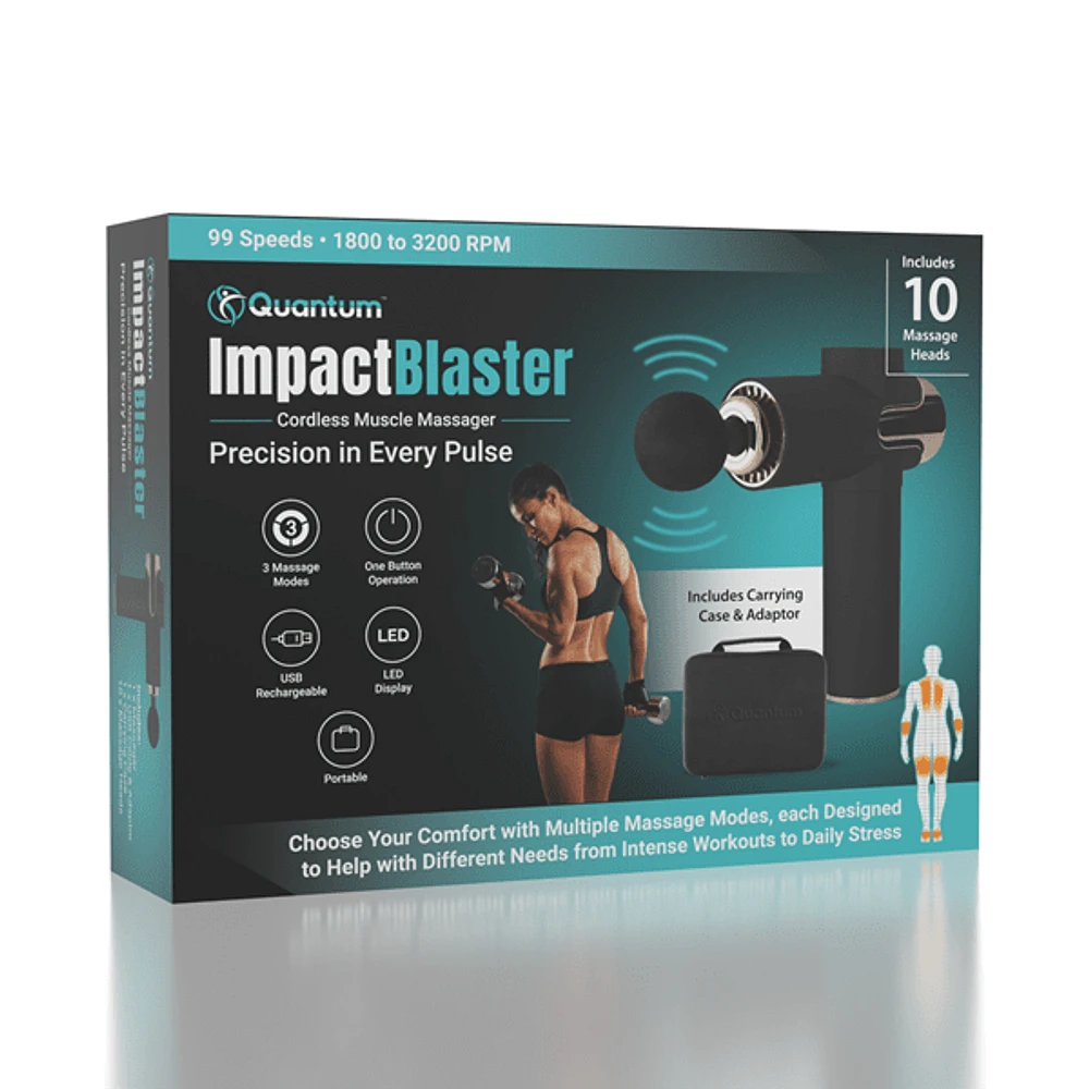 Quantum™ ImpactBlaster Cordless Muscle Massager