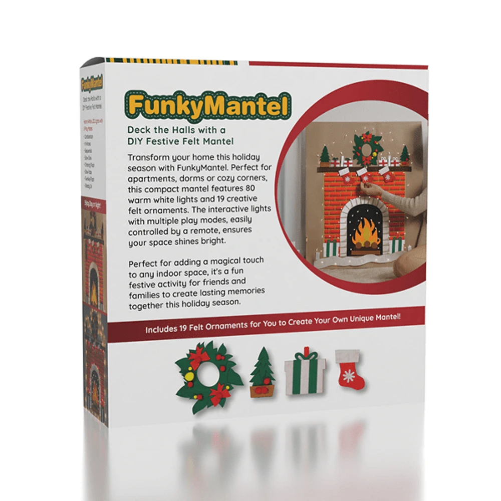 FunkyMantel - Felt Wall XMas Mantel 75" (190cm)