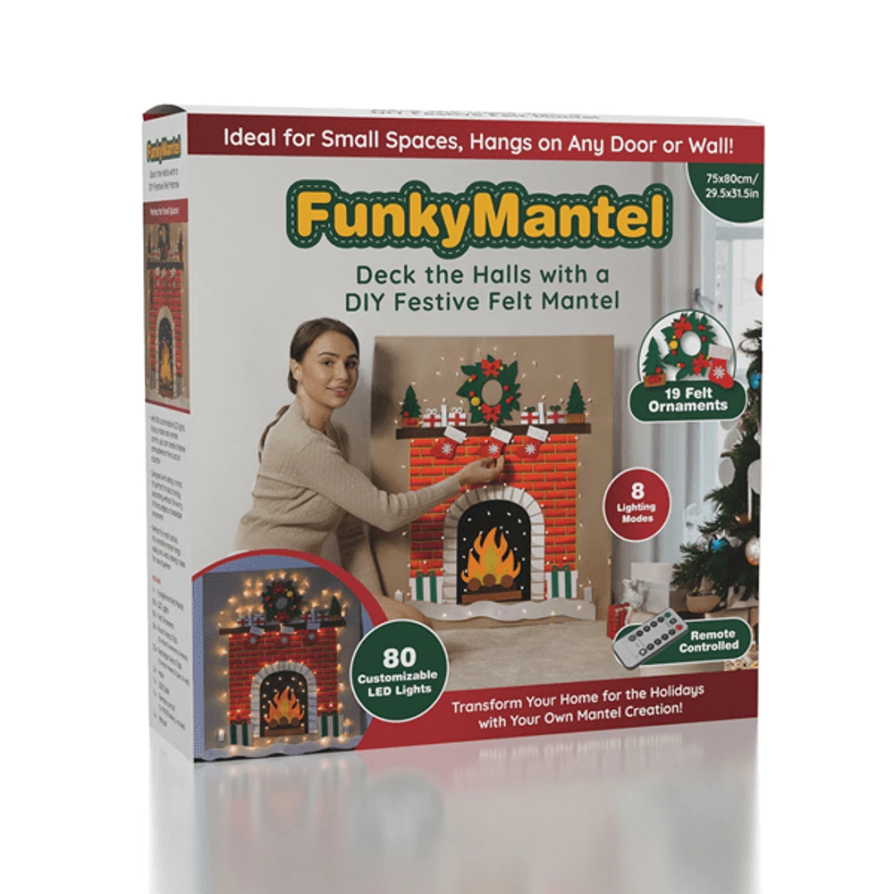 FunkyMantel - Felt Wall XMas Mantel 75" (190cm)