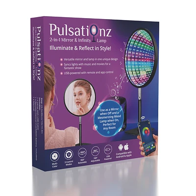 Pulsationz 2-in-1 Mirror & Infinity Lamp