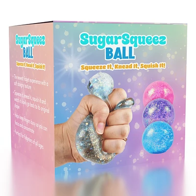 SugarSqueez Squishy Fidget Sugar Stress Ball (1pc) Assorted Colors